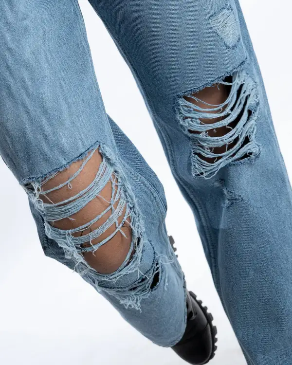 High Waist Straight Leg Jeans