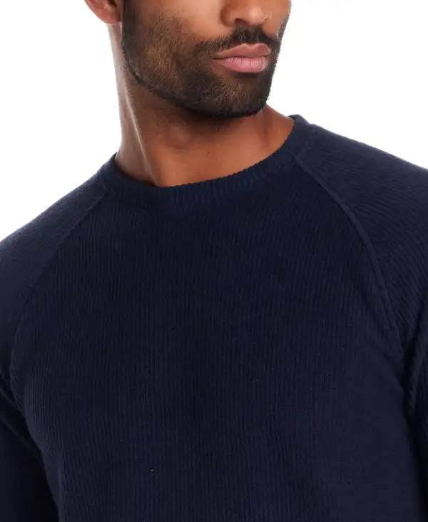 Men's Textured Crewneck Raglan T-Shirt