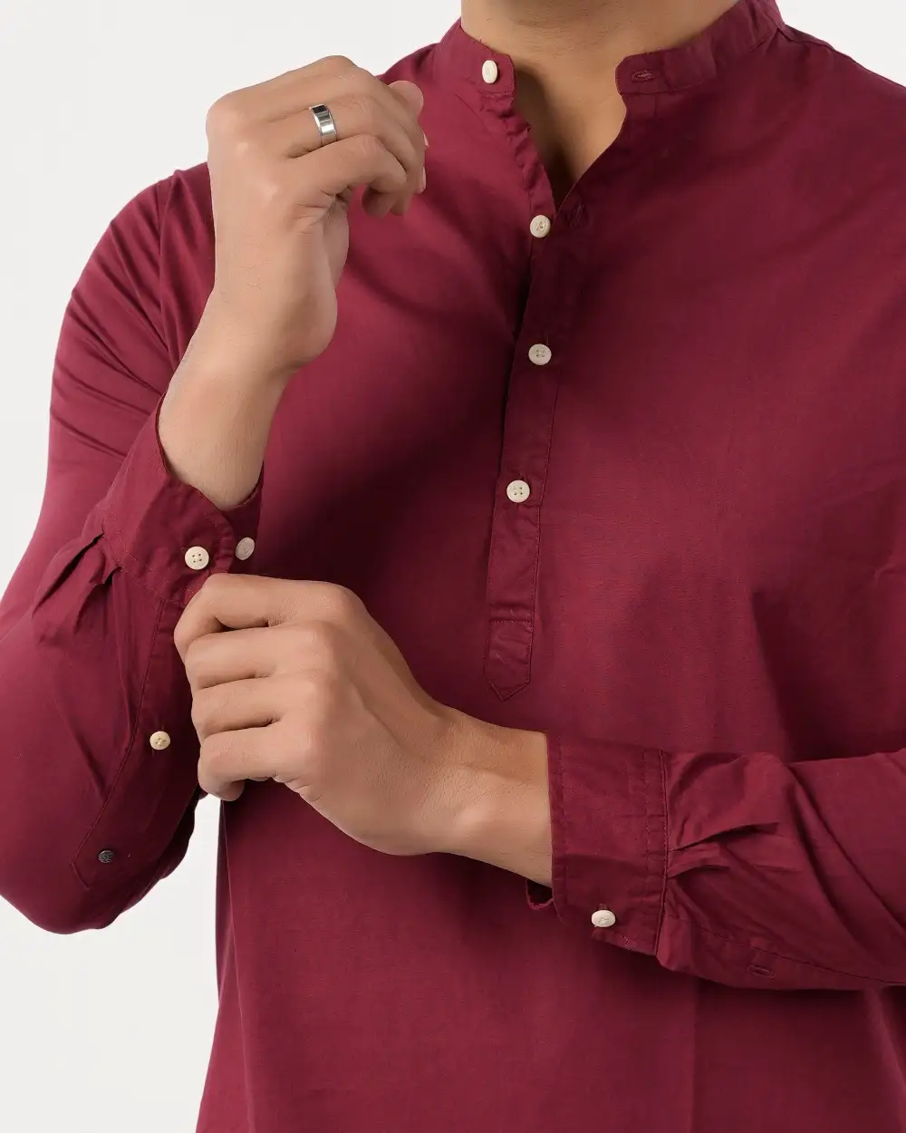 Men's Casual Chambray Plain Shirt