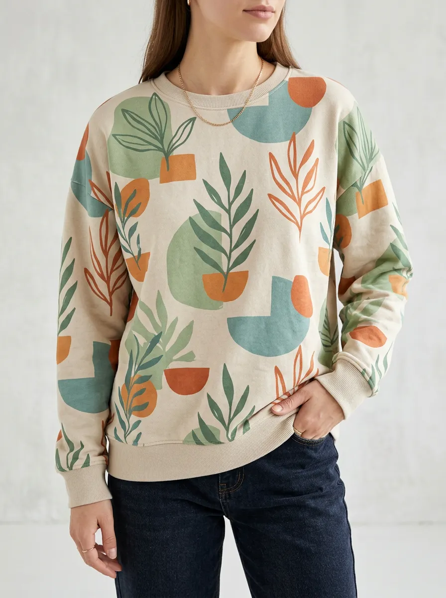 Graphic Casual Sweatshirt