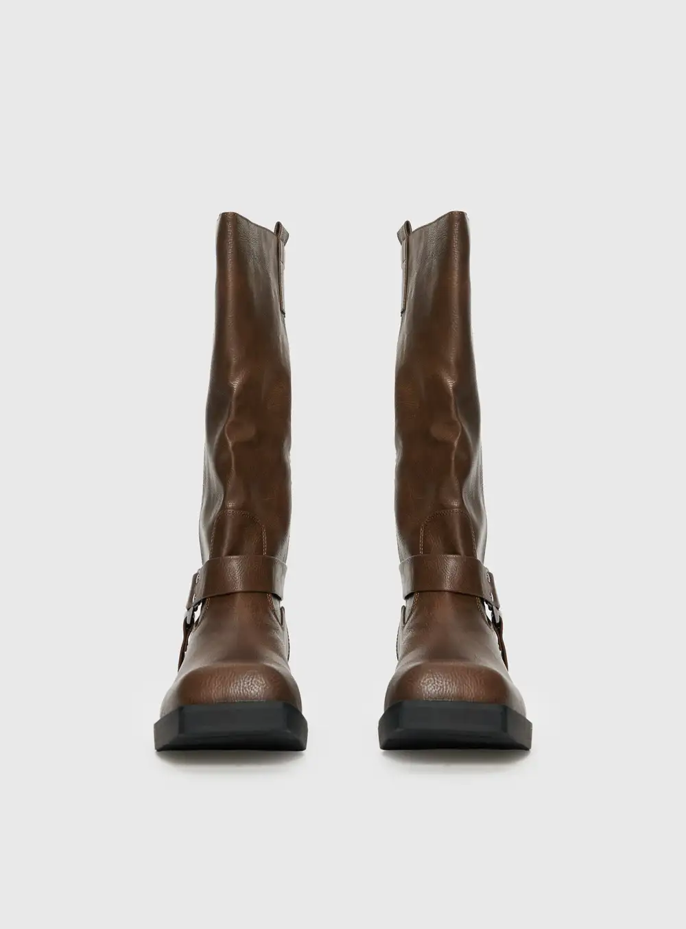 Refined Stacked Heel Boots