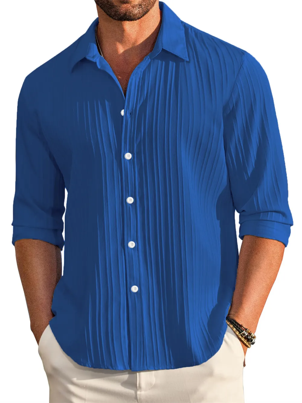 Long Sleeve Button Front Shirt