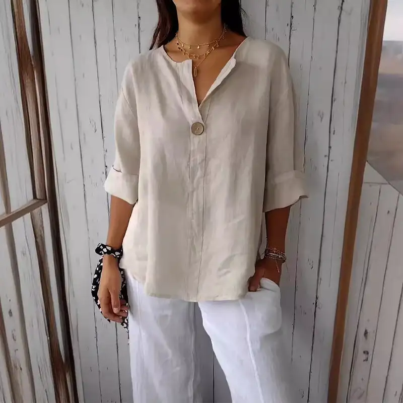  Casual Relaxed Fit Blouse