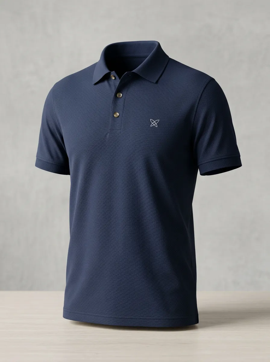 Refined -Detail Men's Polo Shirt