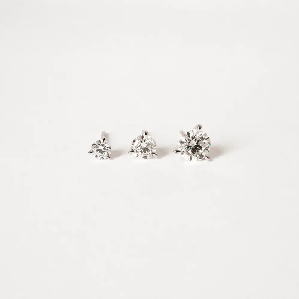 Diamond Solitaire Earring