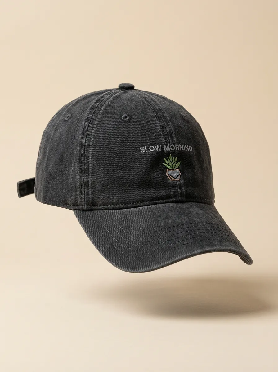Classic Plant-Lover Slow-Morning Embroidered Unisex Baseball Cap