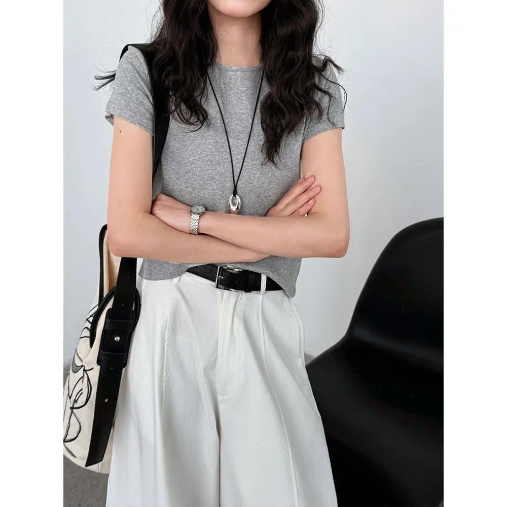 Round Neck Short Sleeve T-Shirt