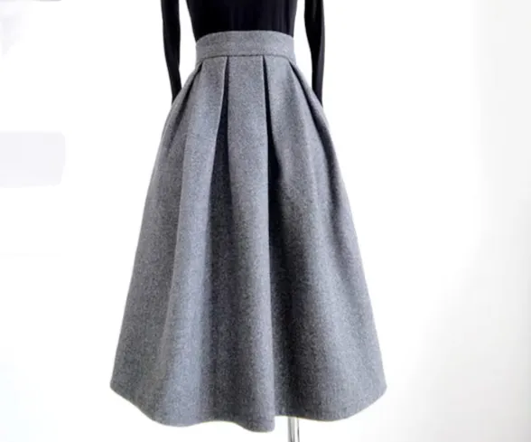 Everyday Casual Wool Skirt