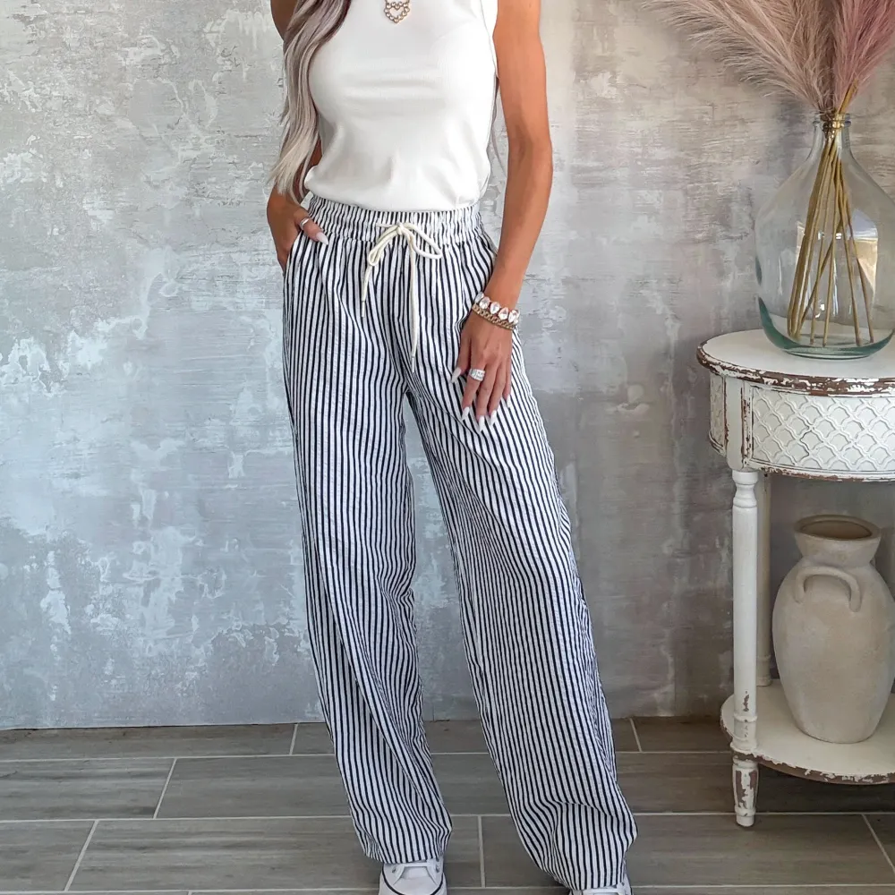 Everyday Classic Striped Pants