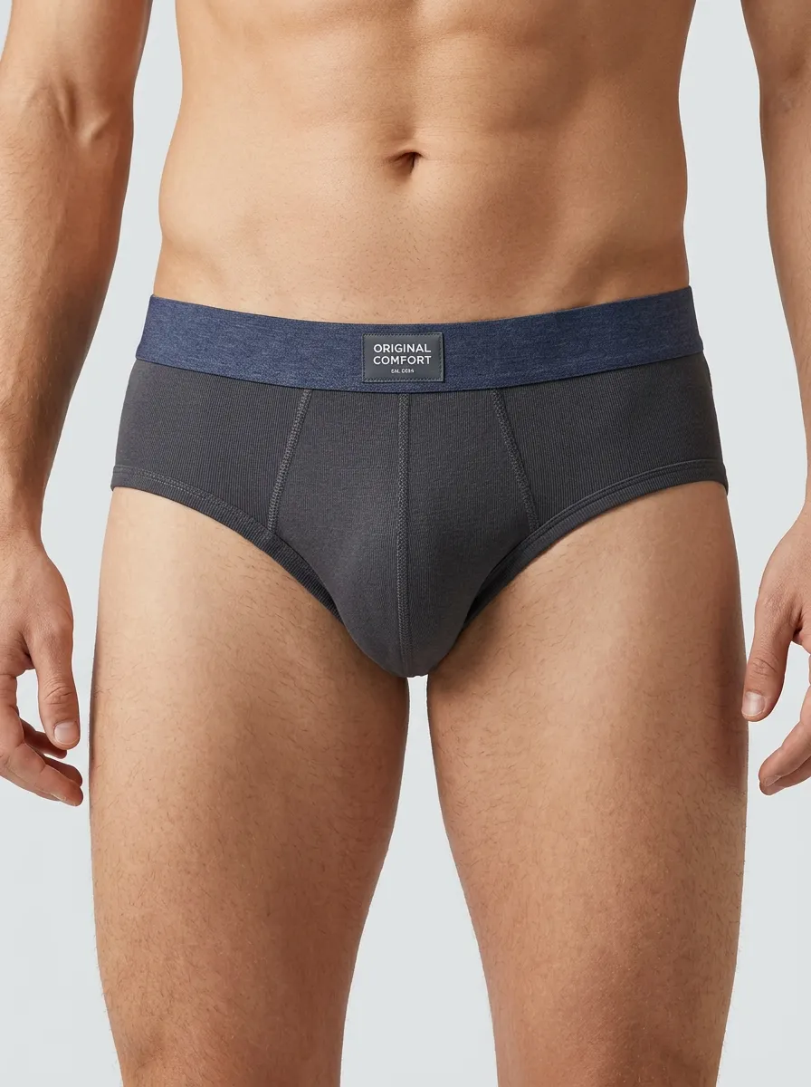 Men's Original Comfort Logo Ribbed Boxer Briefs