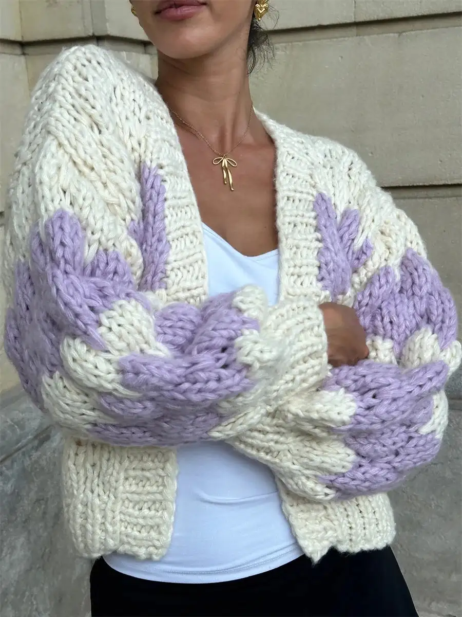 Stripe Pattern Cardigan