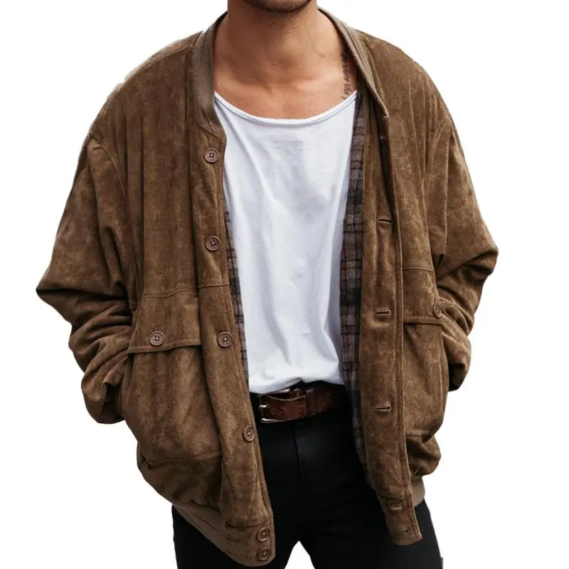 Textured Work Buttoned Jacket