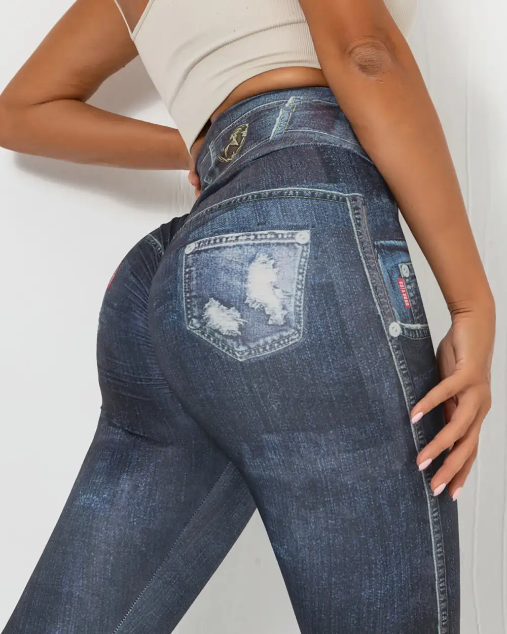 Active Scrunch Denim Leggings