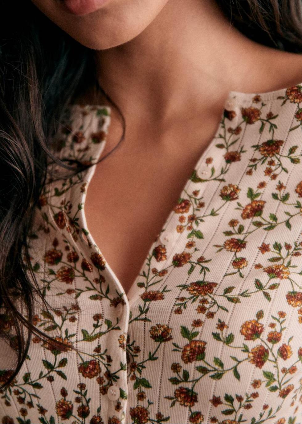 Floral Long Sleeved Cardigan