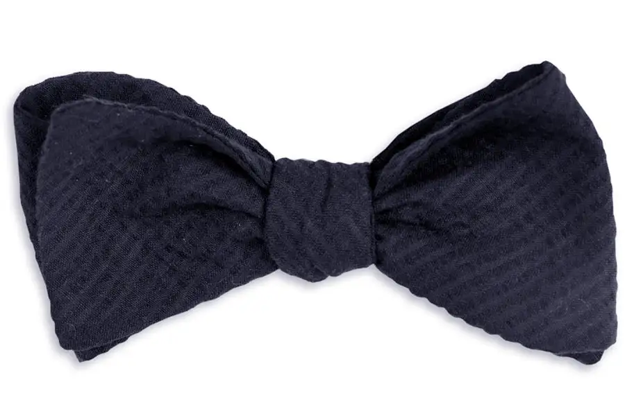 Sleek Event Seersucker Bow Tie
