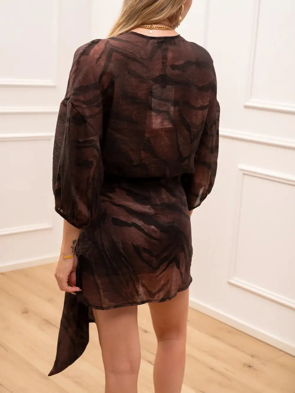 Mini V Neck Dress