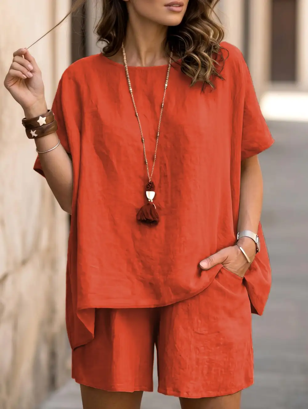 Short Sleeve Top Set