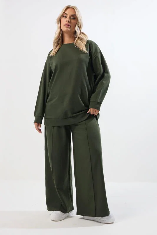 Khaki Green Sweatshirt detail 1