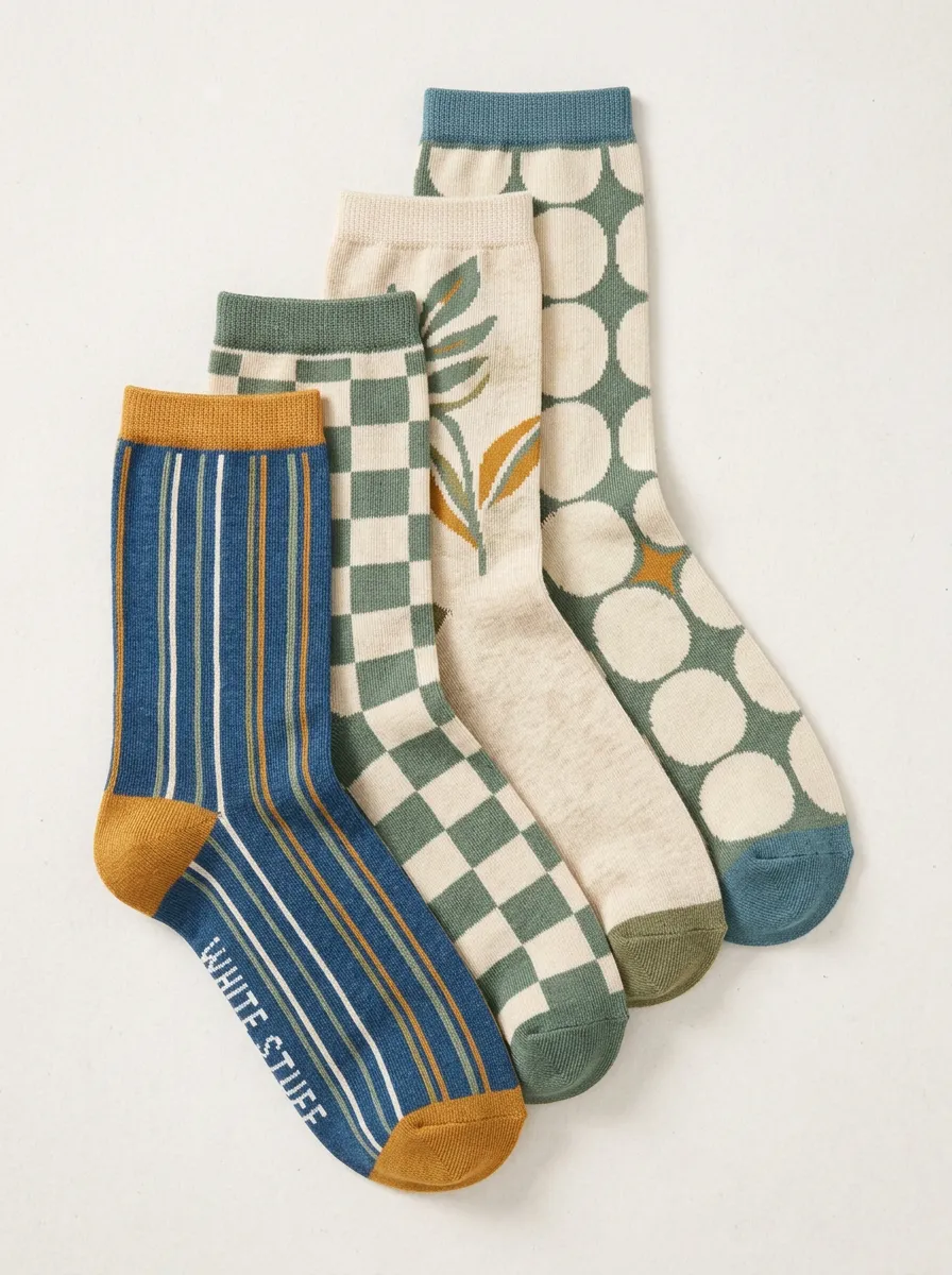 Women's Four Pair Casual Socks