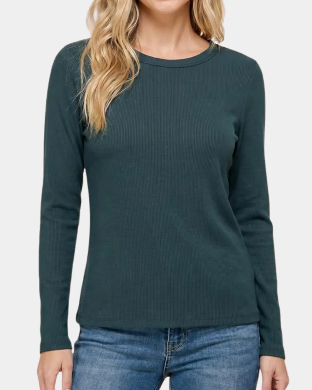 Ribbed Long Sleeve Top