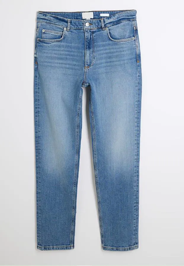Men's Washed Blue Slim Jeans