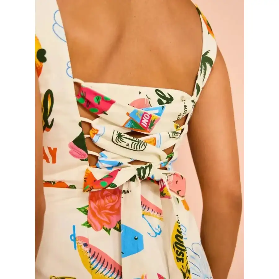 Square Neck Summer Mini Dress