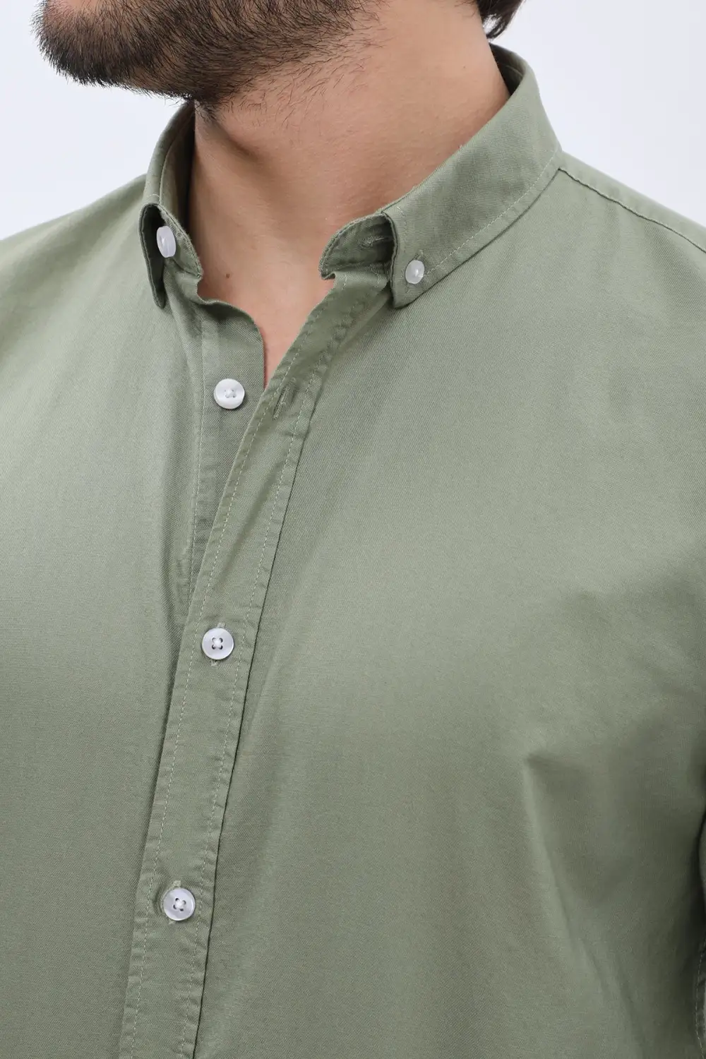Outdoor Oxford Long Sleeve Cotton Men's Button Down Shirt