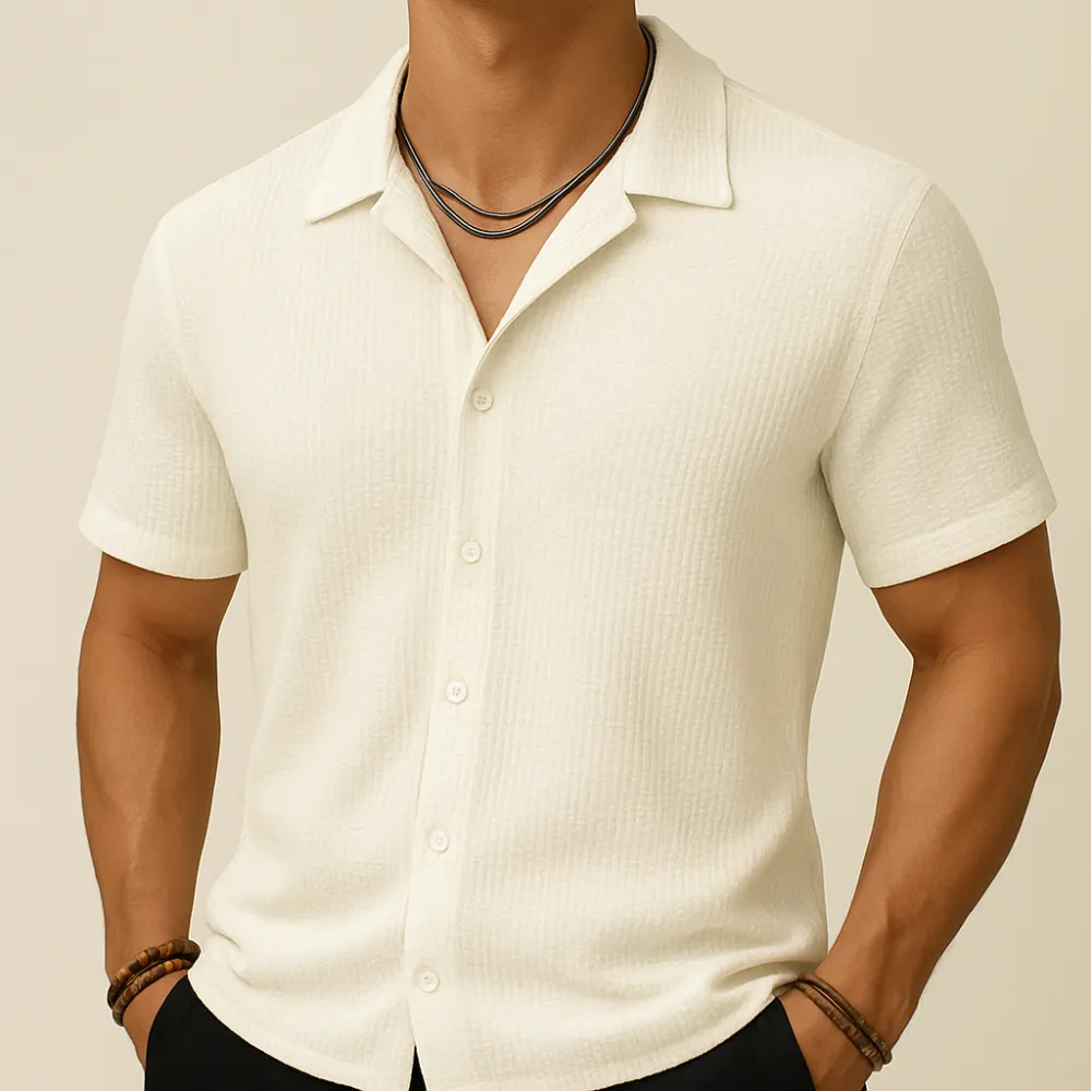 Loose Fit Solid Button
