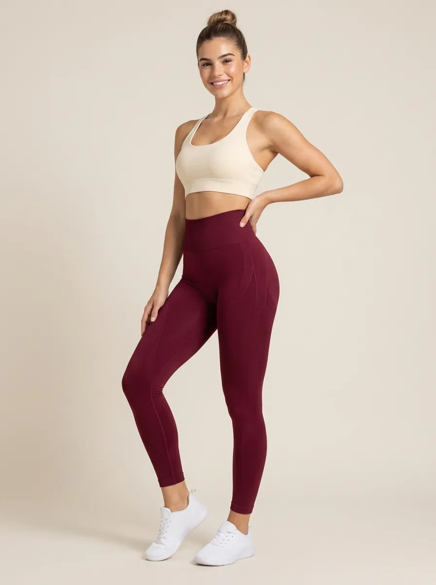 Women's Flexible Fit Workout Printed Seamless Fitness Leggings