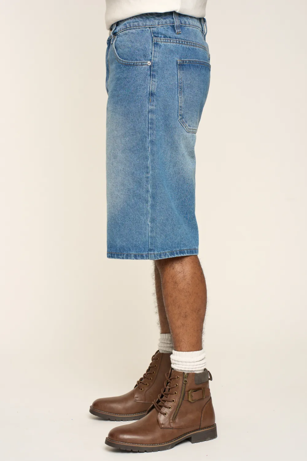 Men's Baggy Fit Denim Shorts
