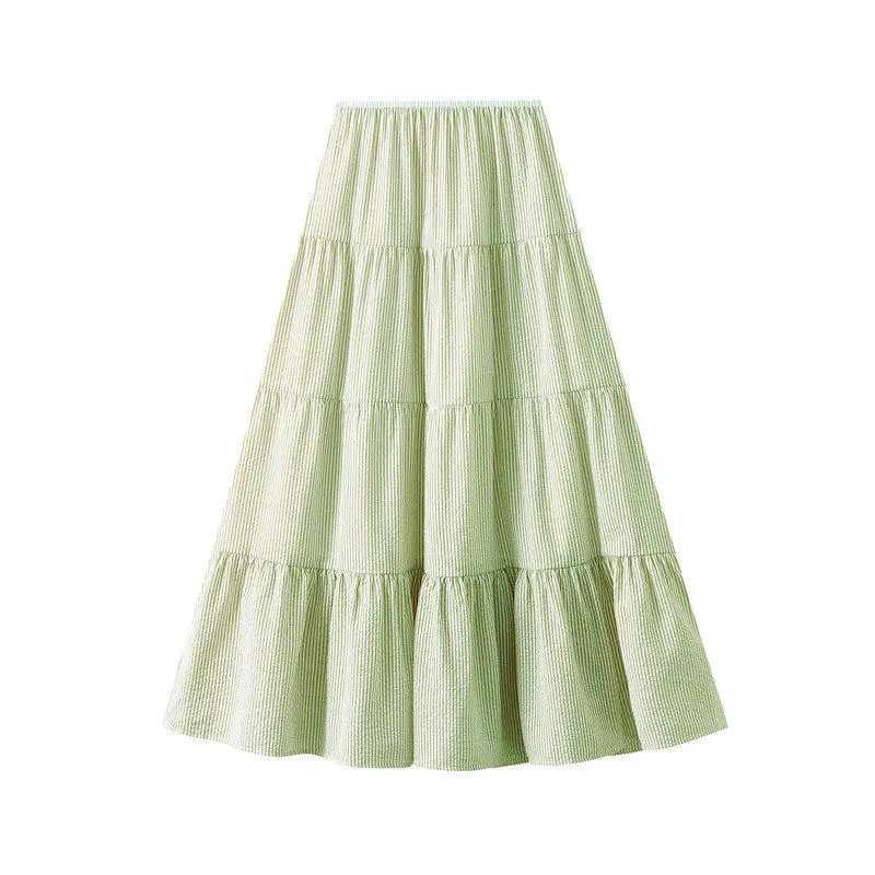 Comfort High Waist A-Line Midi Skirt