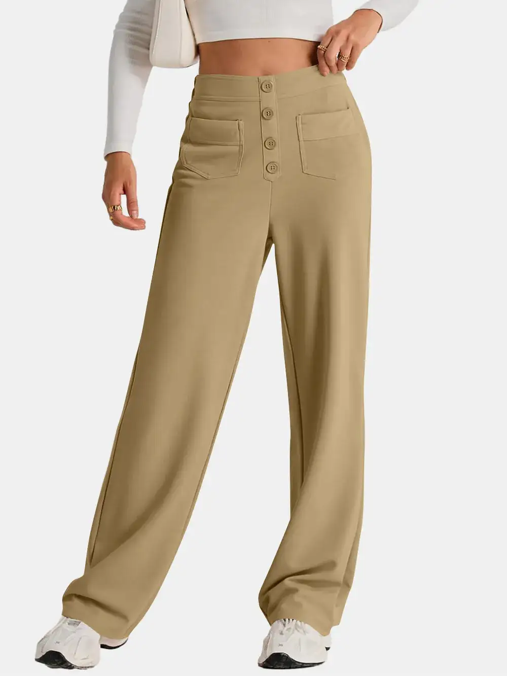 Wide Leg Comfort Fit Pants