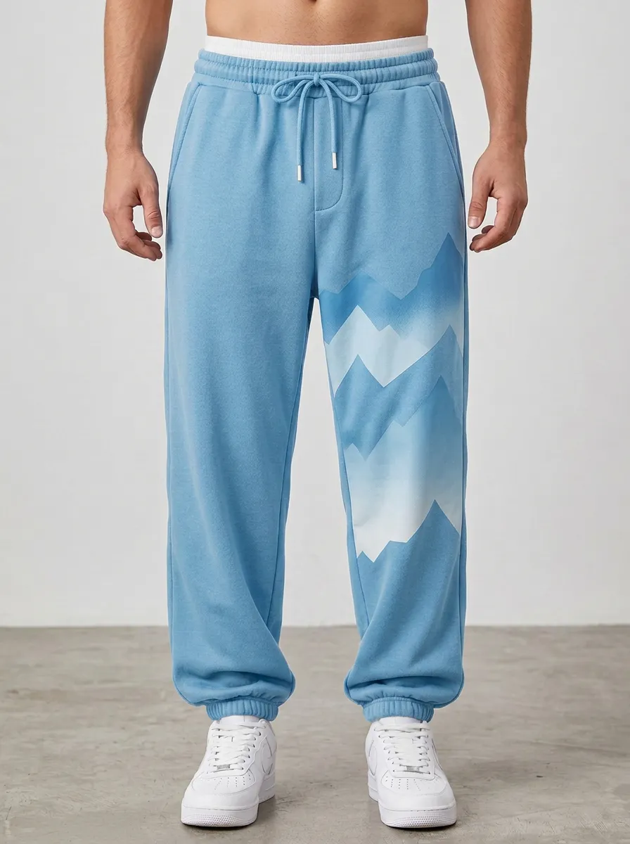 Unisex Adventure Mountain Graphic Sweatpants