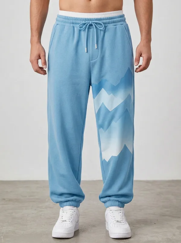 Unisex Adventure Mountain Graphic Sweatpants