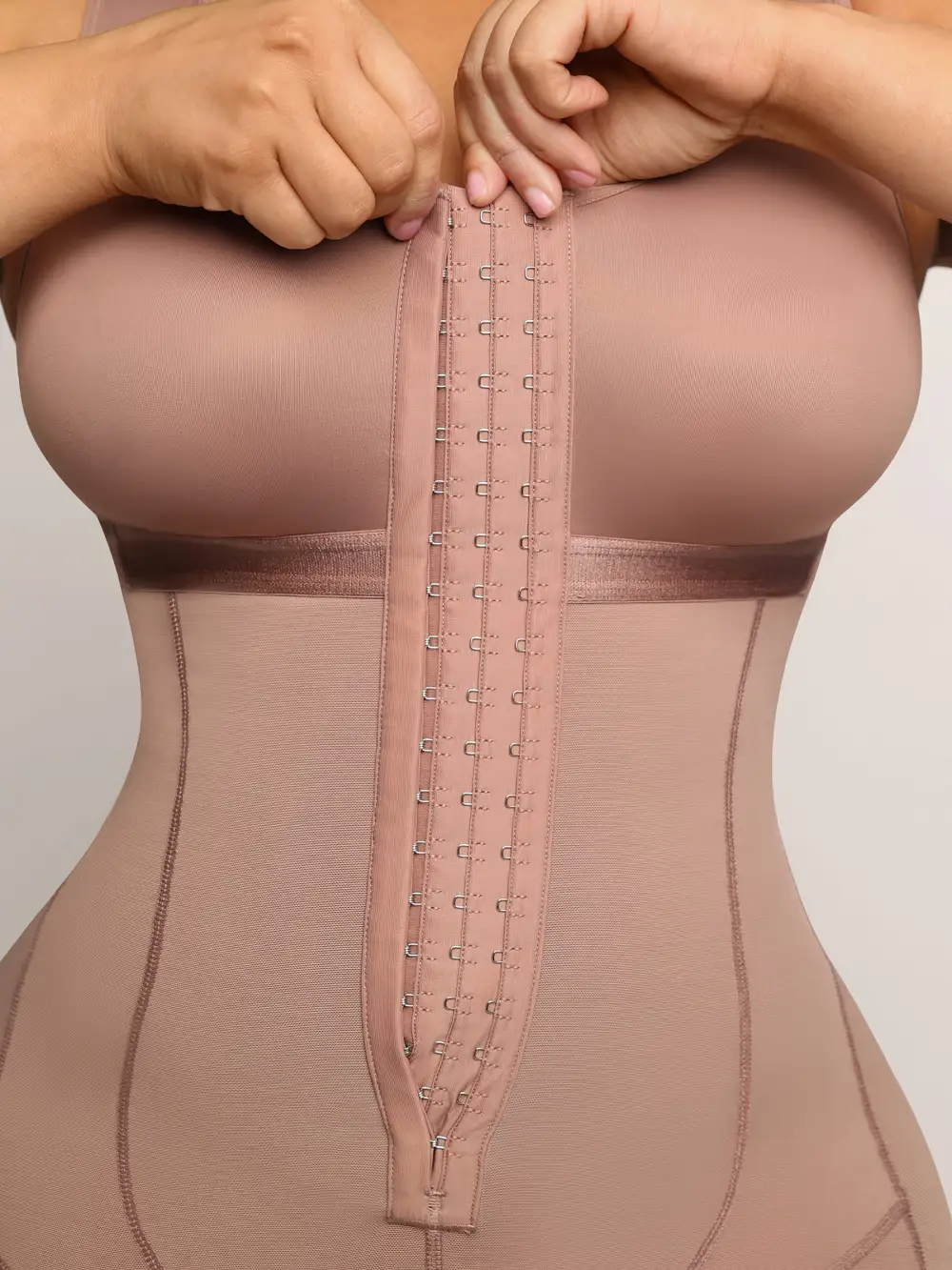 Open Bust Supportive Shaping Bodysuit