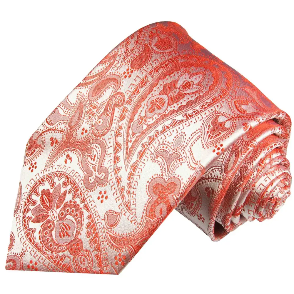 Polished Silk Paisley Men's Necktie Accessory Set