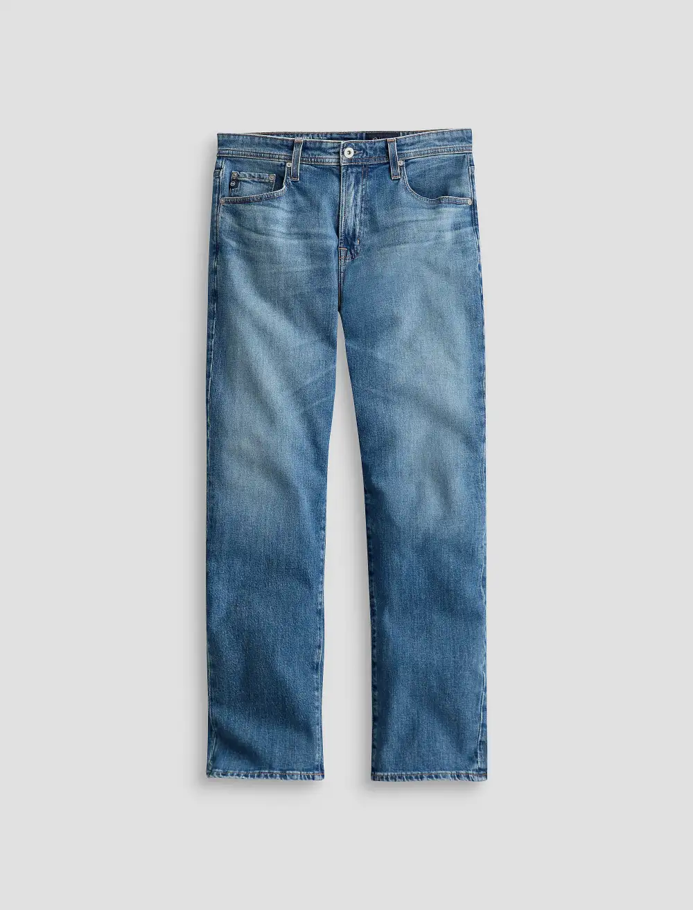 Men's Straight Mid Rise Zip Fly Jeans