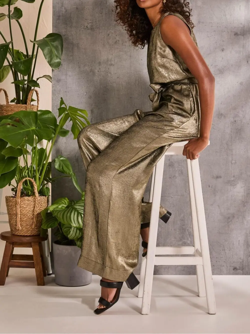 Gold Metallic Jumpsuit
