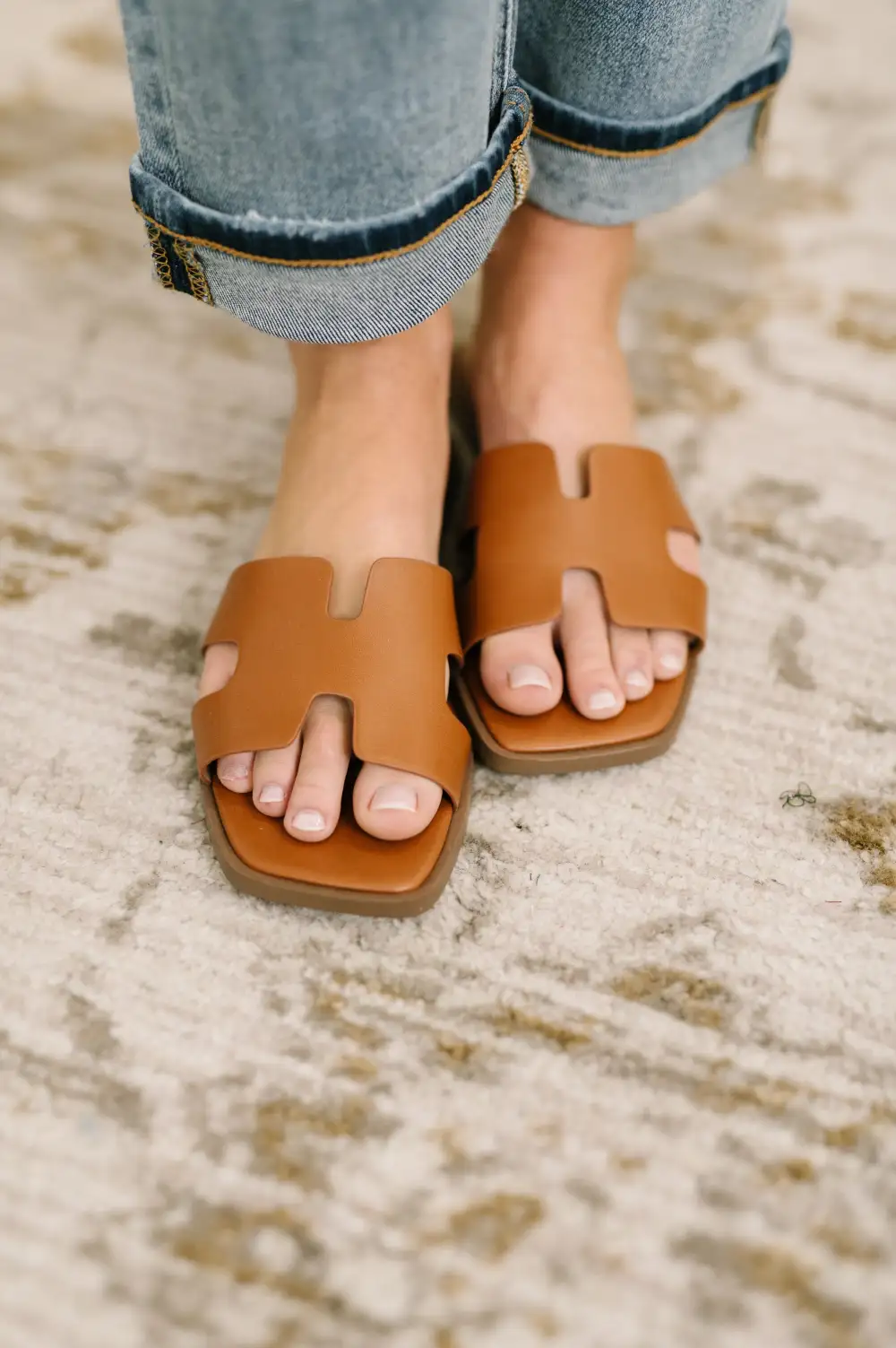 Polished Flat Sandals