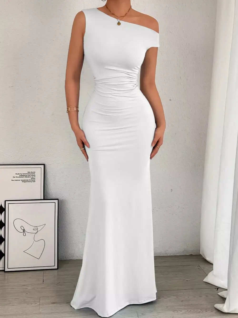 Easy Fit Ruched Maxi Dress