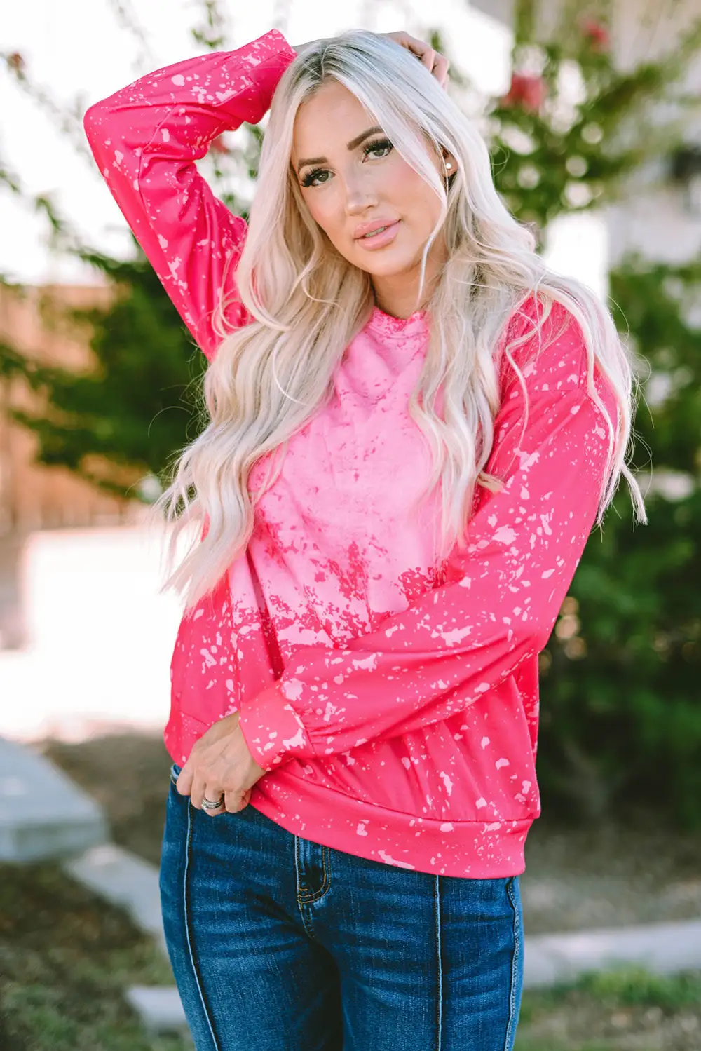 Tie Dye Long Sleeve Sweatshirt
