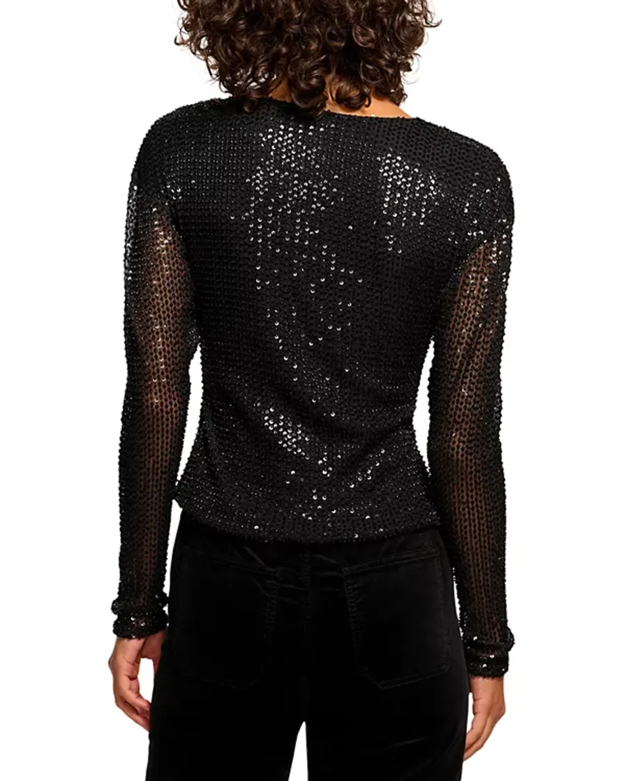 Sexy Style V-Neck Cowlneck Top