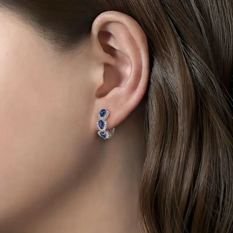 Sleek Stone Earrings