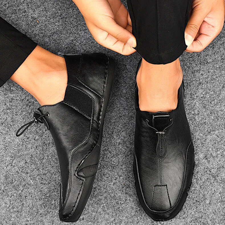 Leather Slip-On Shoes