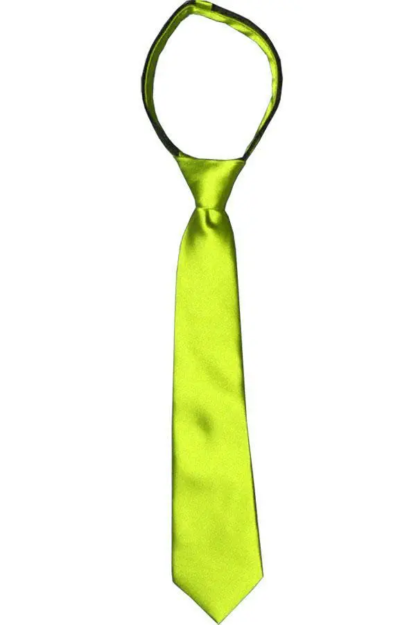 Distinctive Solid Boys' Zipper Tie