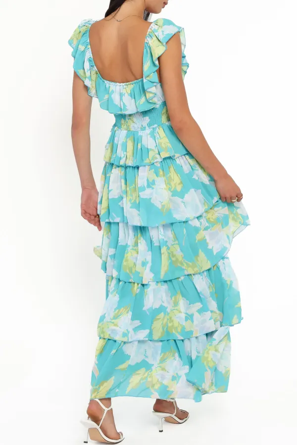 Sleeveless Square Neck Maxi Dress