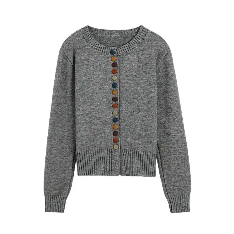 Women's Round-Neck Cardigan