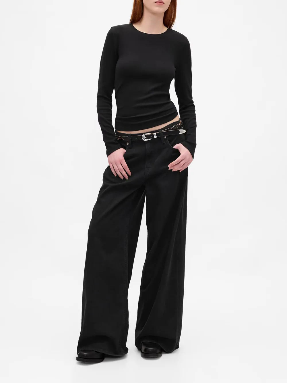 Elastic Long Sleeved T-Shirt