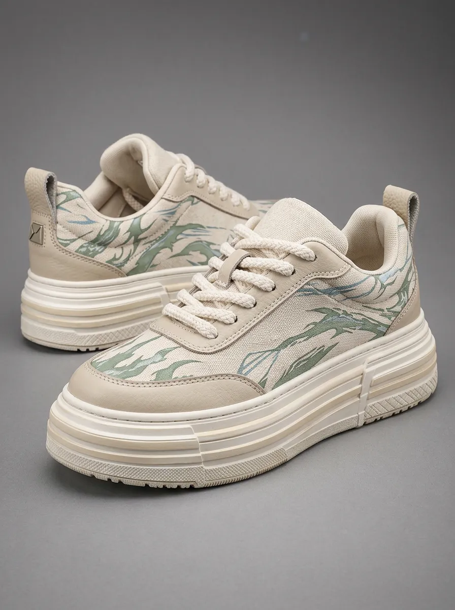 Men's Casual Streetwear Abstract Pattern Patterned Skate Shoes