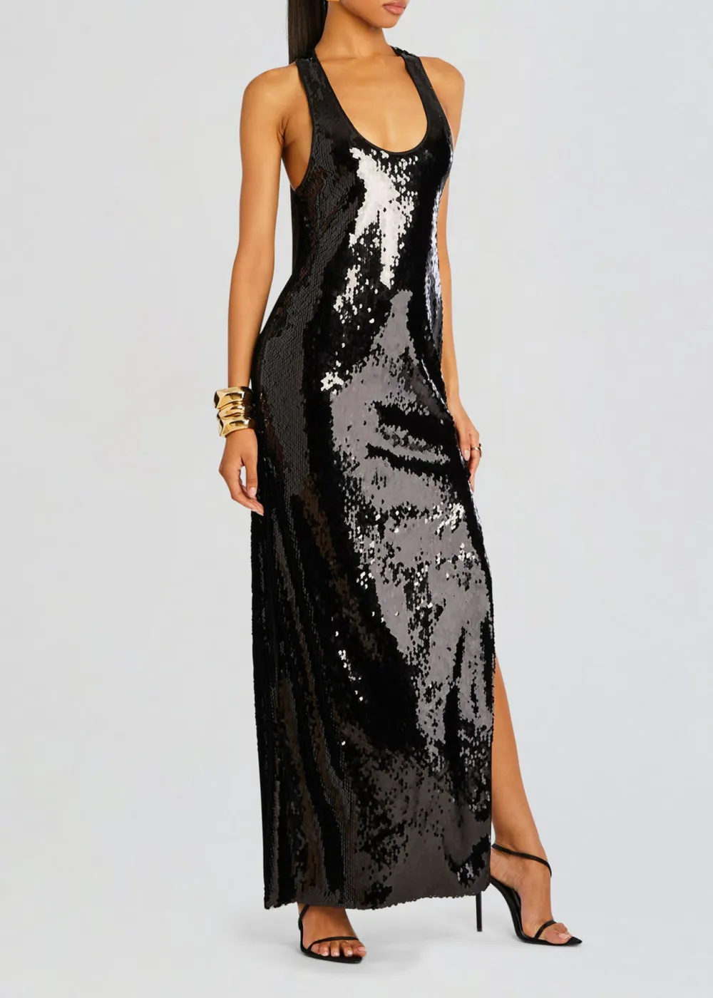 Sequin Tank Maxi Dress